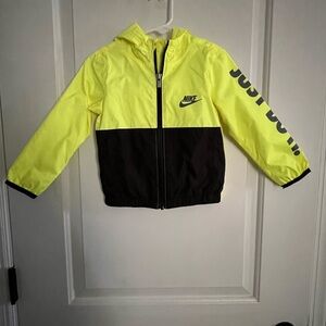 Nike Kids Yellow and Black Jacket